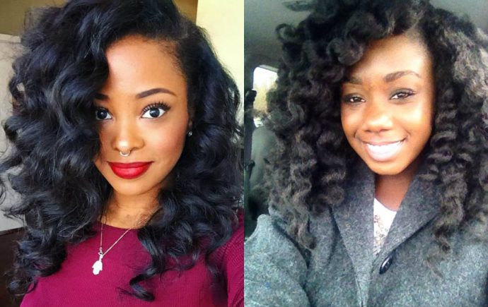 medium length crochet braided waves