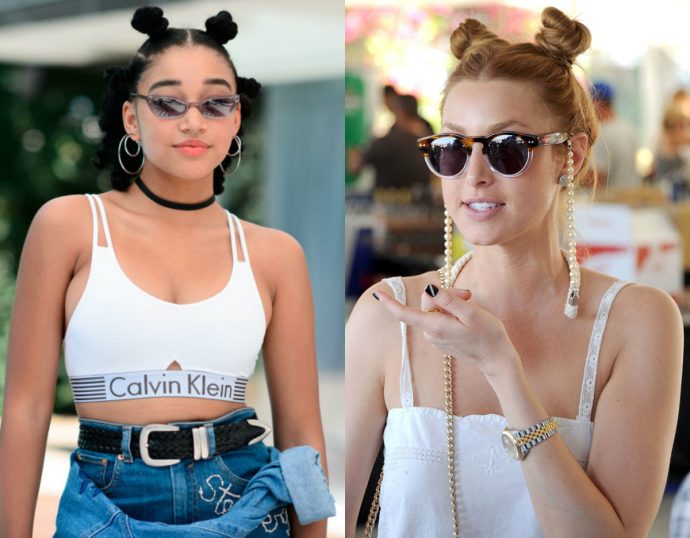 Coachella top knots hairstyles