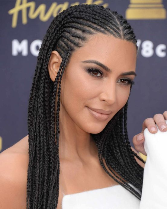 Kim Kardashian Amazon warrior Hairstyle