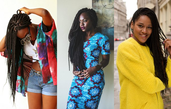 Long Box Braids Hairstyles