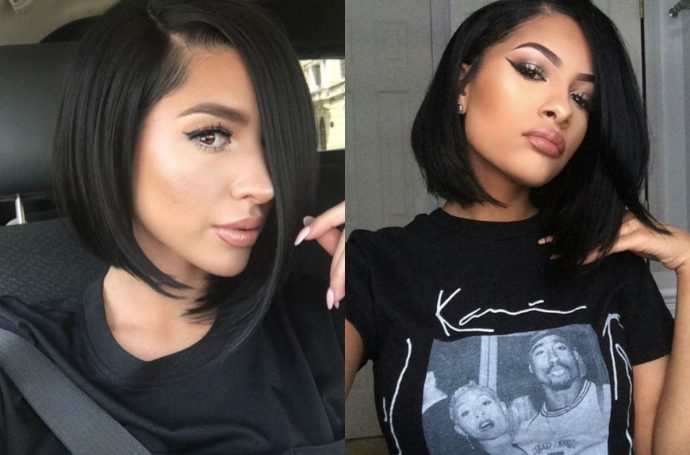 sleek straight bob hairstyles for black women