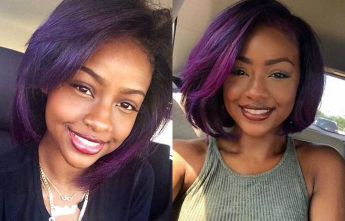 violet bob hairstyles for black women
