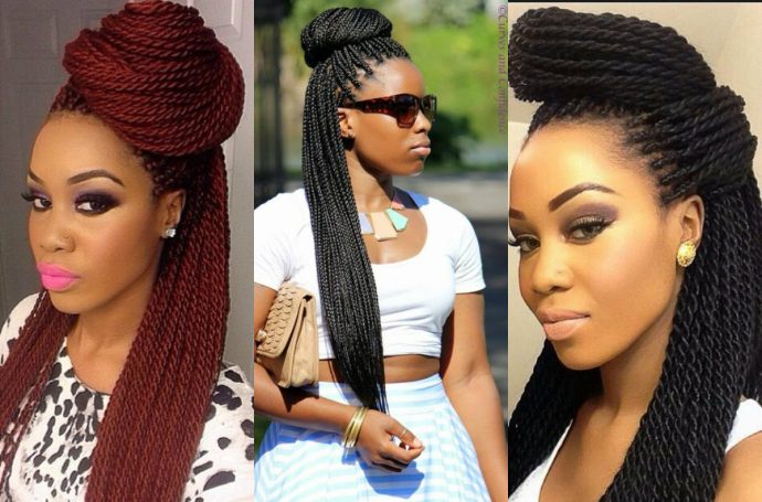 box braids half updo hairstyles