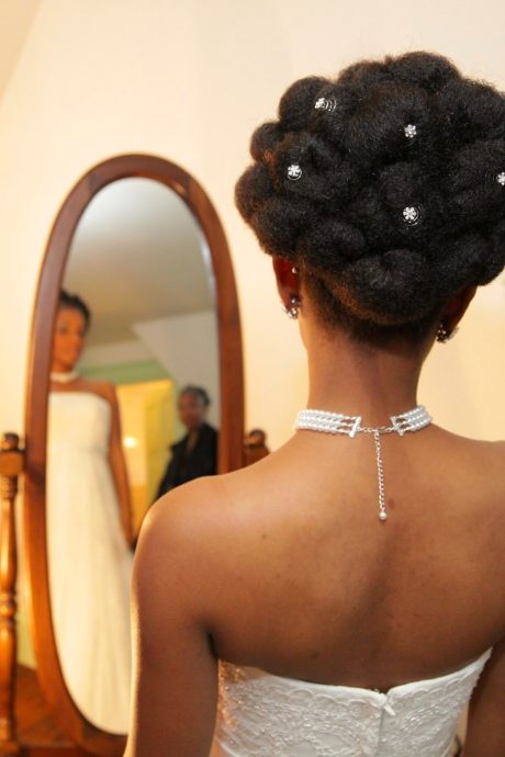 natural hair bridal styles