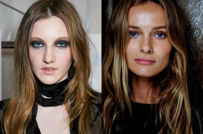 runway off center part hairstyles