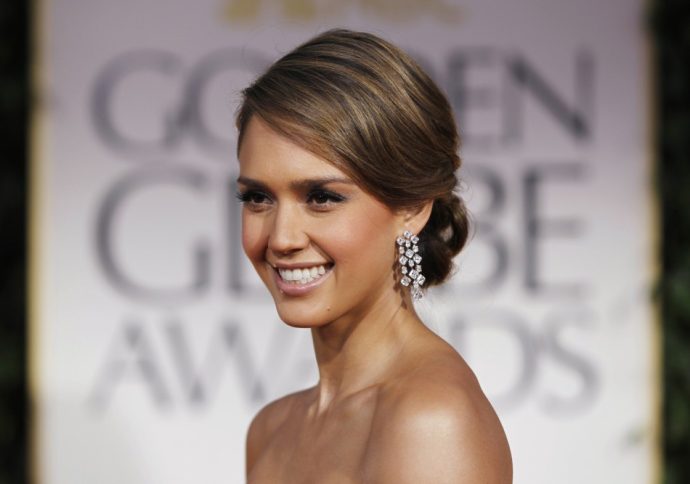 Jessica Alba updos for wedding