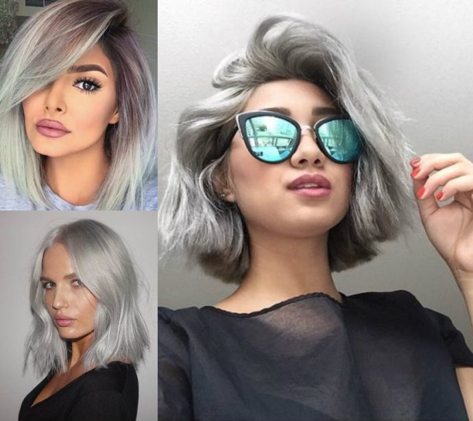 Ice Cold Silver Bob Hairstyles