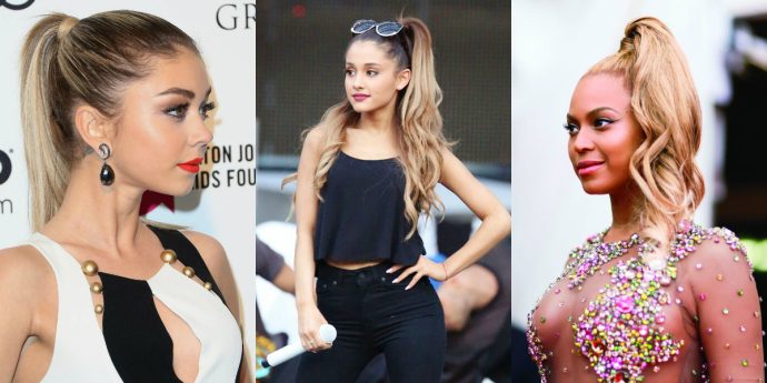 celebrity ponytails