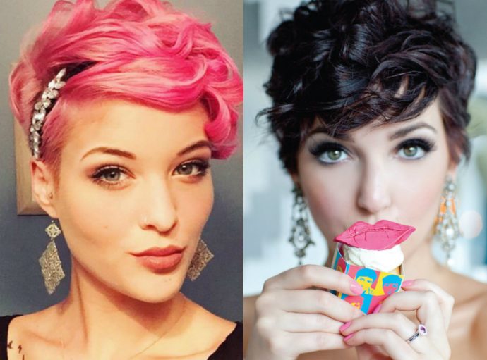curly bridal pixie haircuts