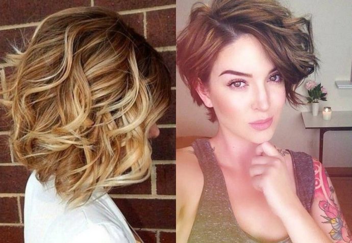 curly bob with layers