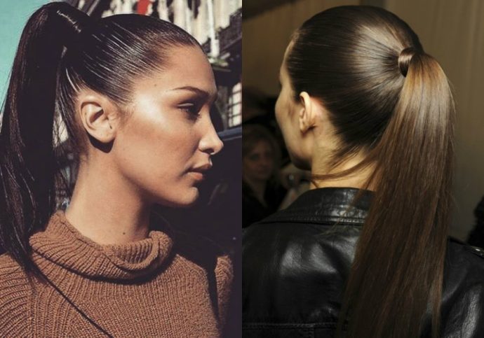 long hair casual tail