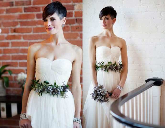 undershaved wedding pixie haircuts