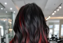 Black Hair With Red Highlights